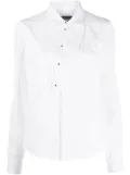 DSQUARED2 pleated bib shirt - White