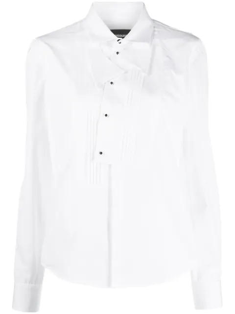DSQUARED2 pleated bib shirt