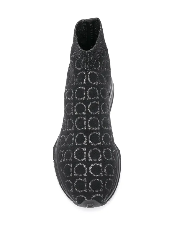 salvatore ferragamo gancini sock sneakers