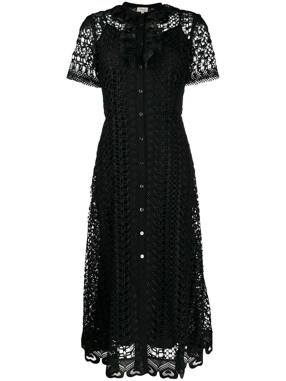 Temperley London Sunbird Shirt Dress In Black