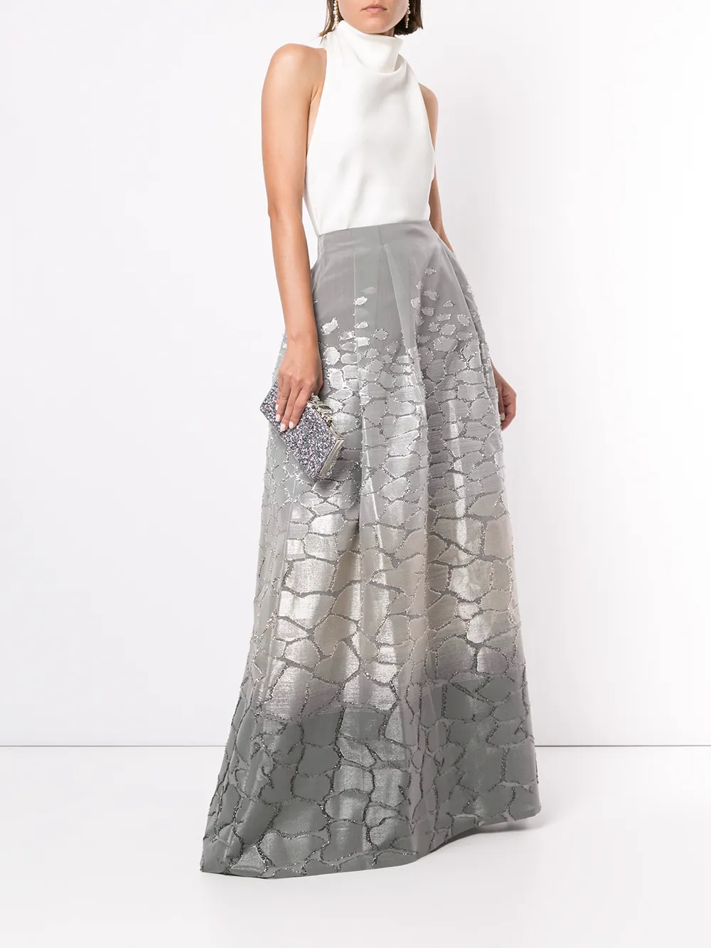 Alberta Ferretti A-lijn rok - Grijs
