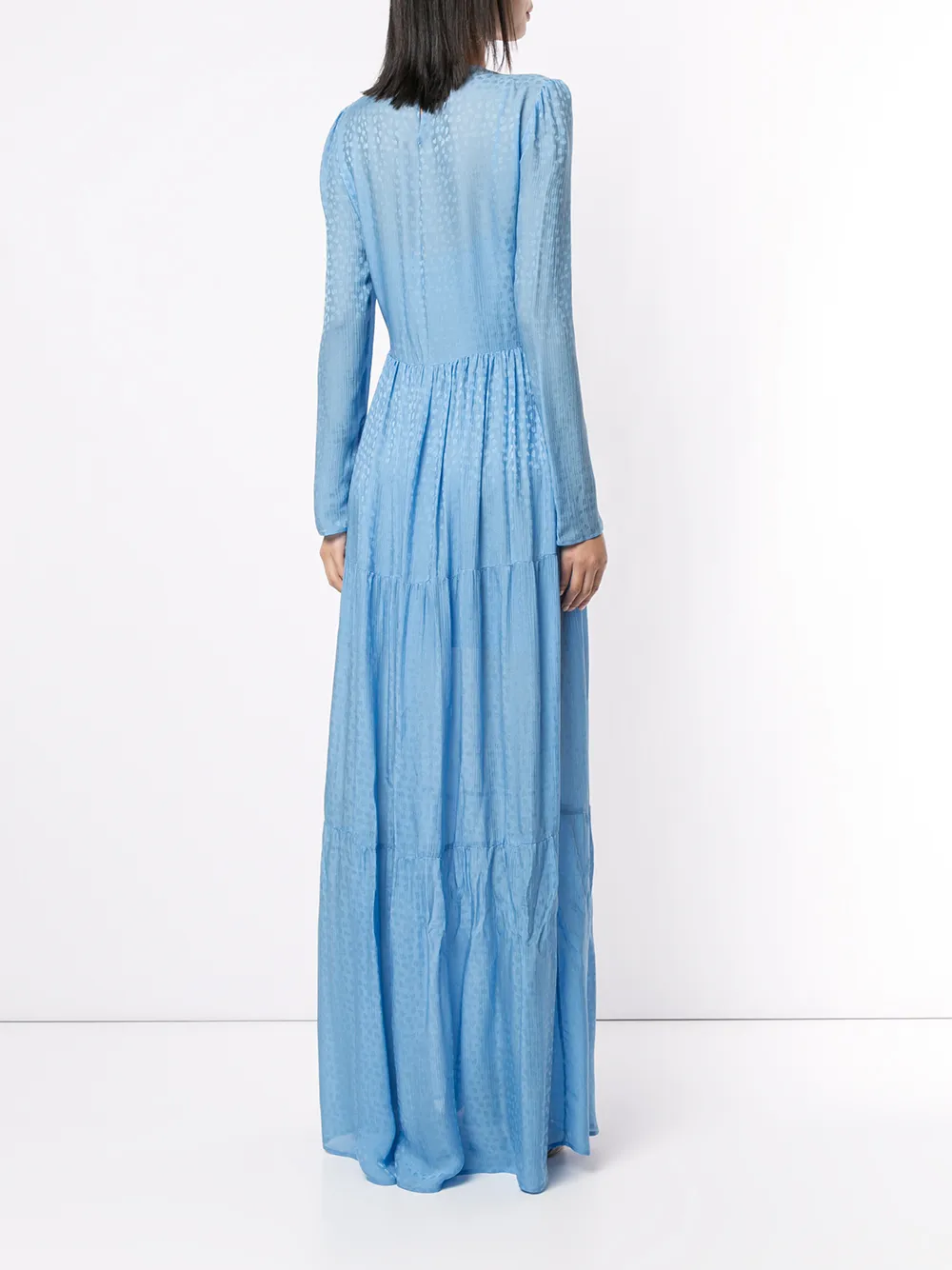 Philosophy Di Lorenzo Serafini Jurk met jacquard Blauw