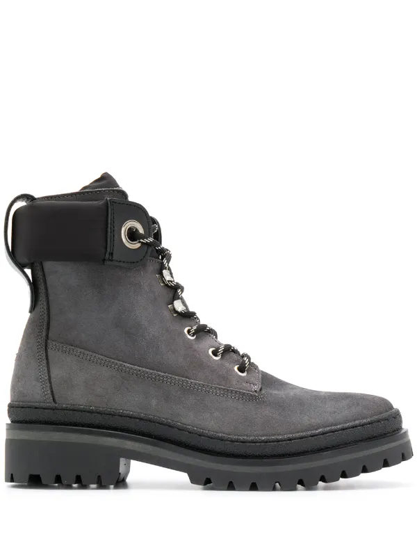 tommy hilfiger white combat boots