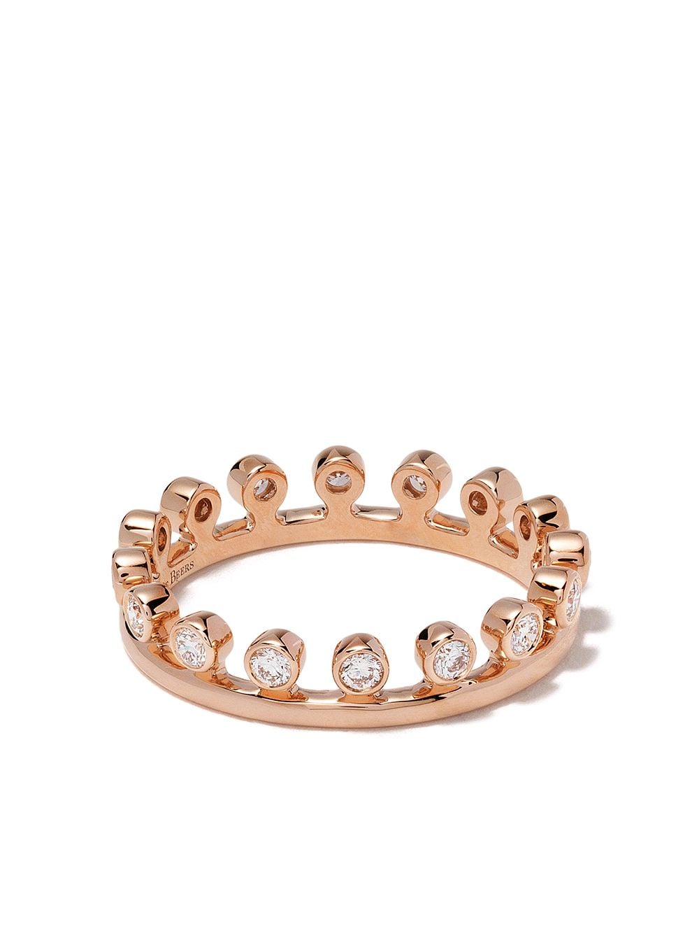 

De Beers Jewellers anillo Dewdrop en oro rosa de 18kt con diamantes - ROSE GOLD