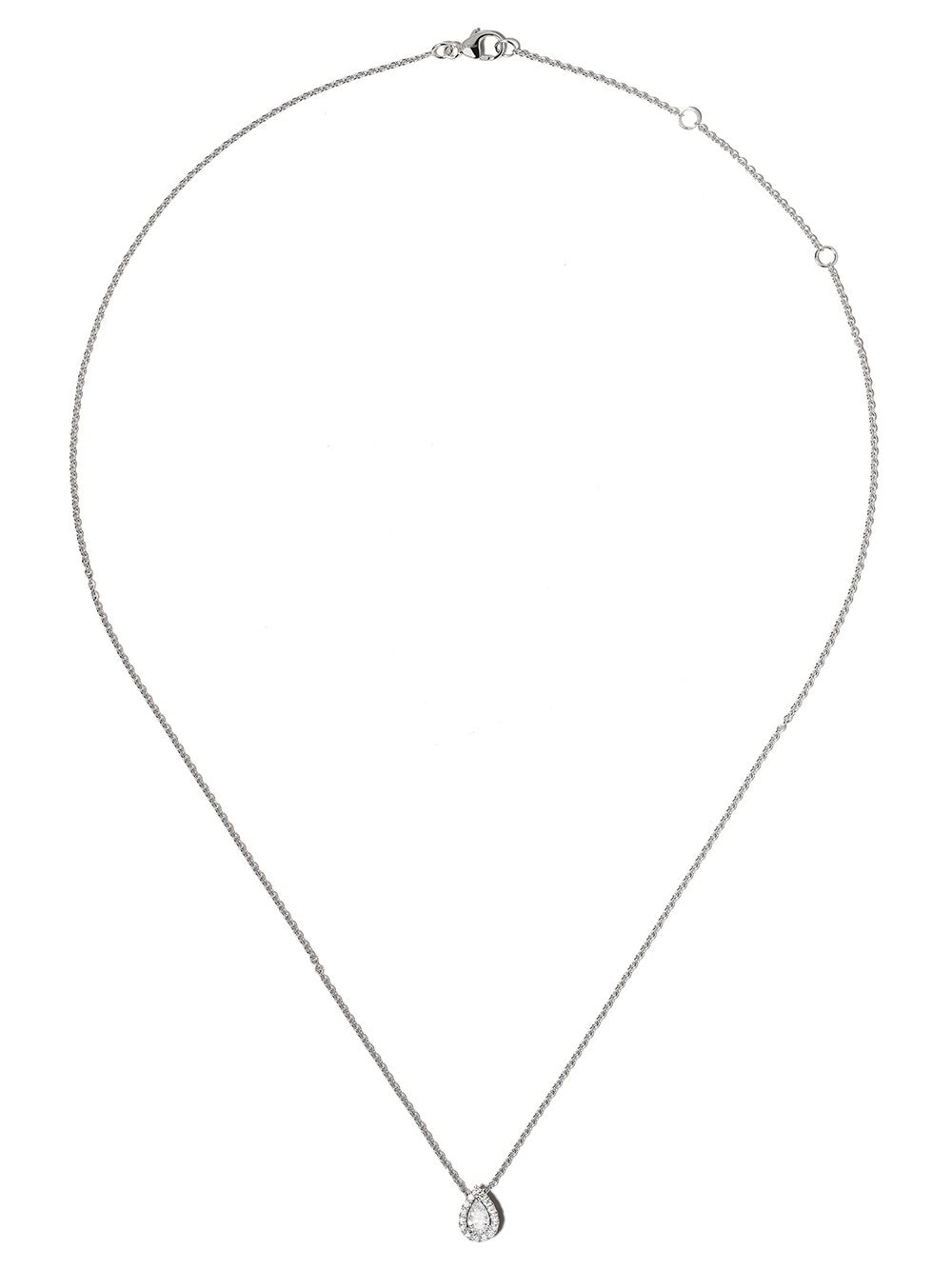 Shop De Beers 18kt White Gold My First  Aura Pear-shaped Diamond Pendant Necklace