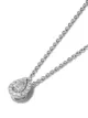 De Beers 18kt white gold My First De Beers Aura pear-shaped diamond pendant necklace
