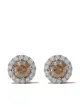 Immagine 1 di De Beers Orecchini a bottone con diamanti colorati fancy De Beers Aura in oro bianco 18kt