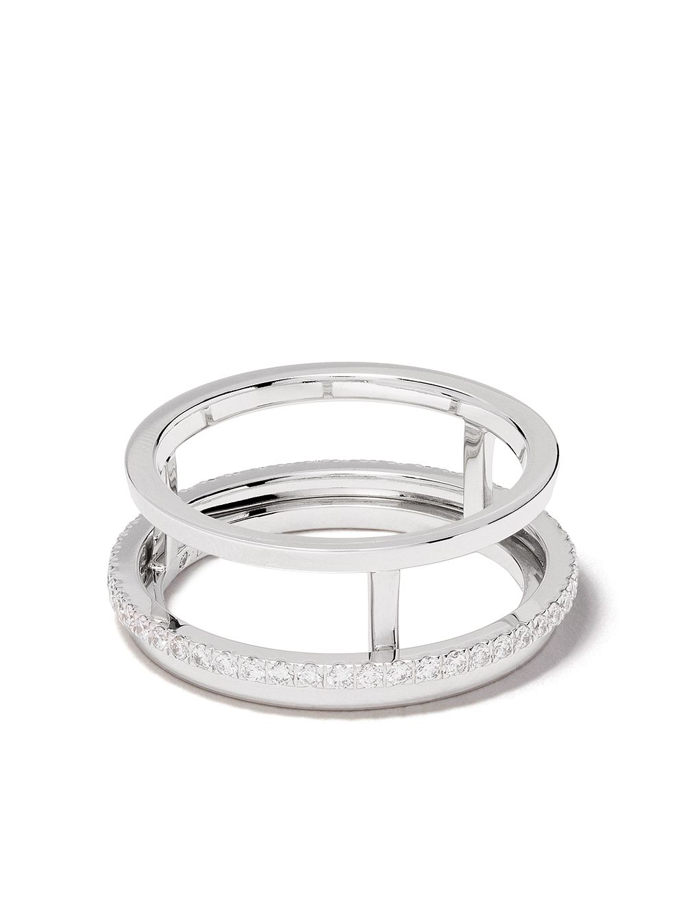 De Beers Jewellers 18kt white gold The Horizon diamond ring