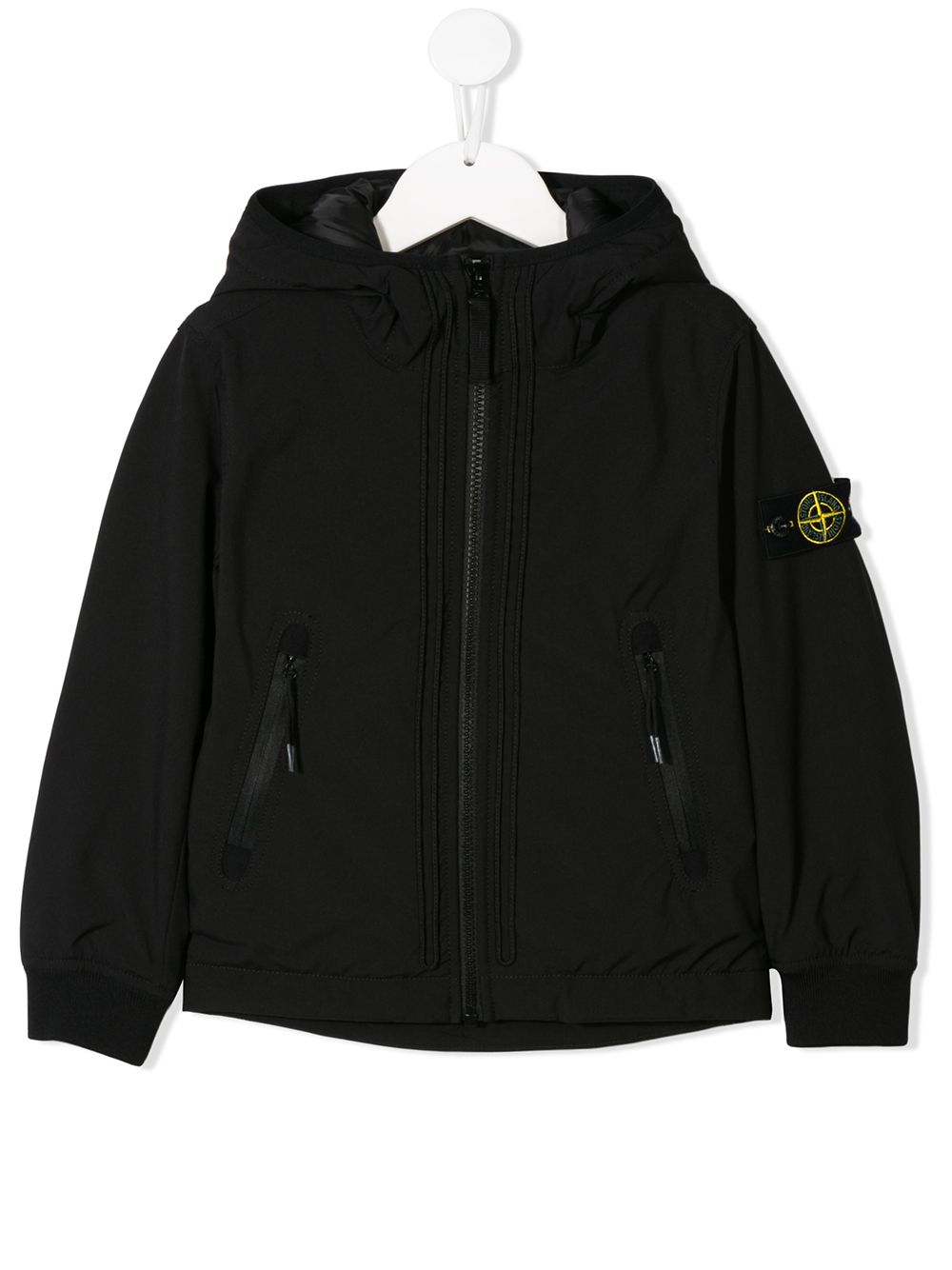 фото Stone island junior худи на молнии с логотипом