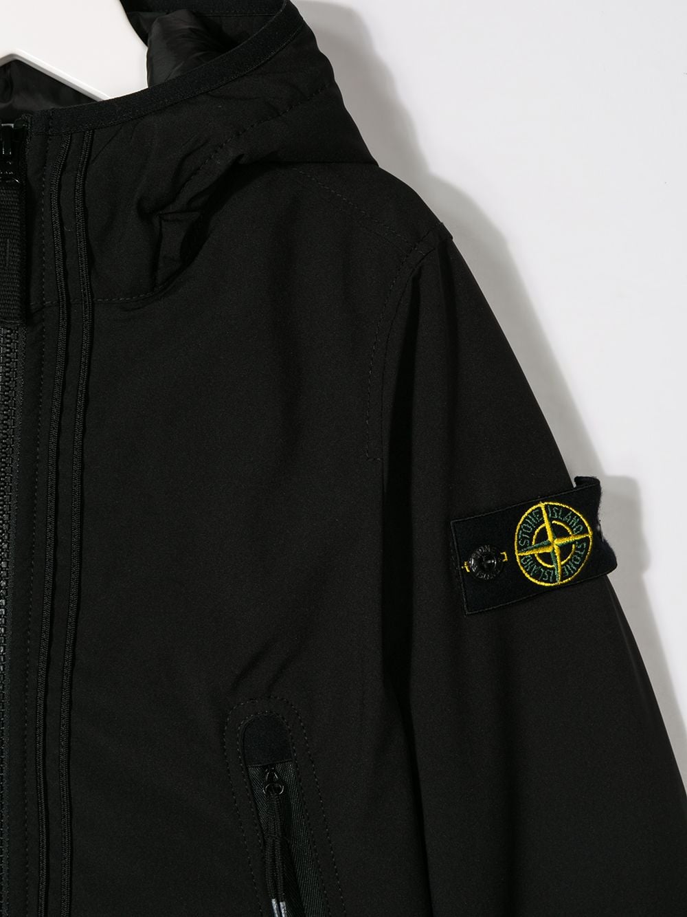 фото Stone island junior худи на молнии с логотипом