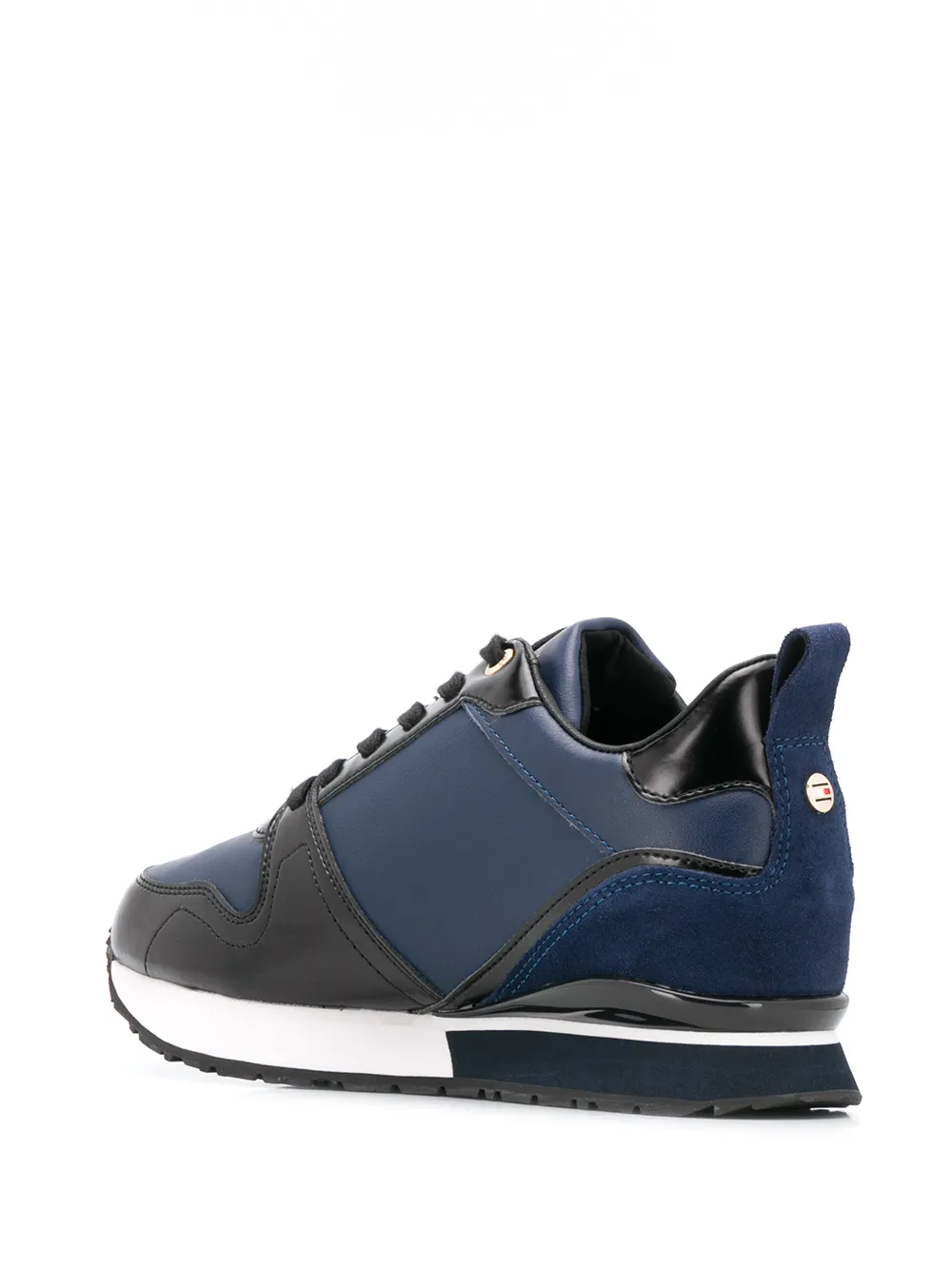 tommy hilfiger leather wedge sneaker