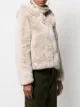Sandro Paris hooded fitted jacket