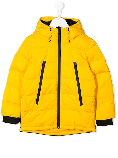 hugo boss yellow puffer jacket