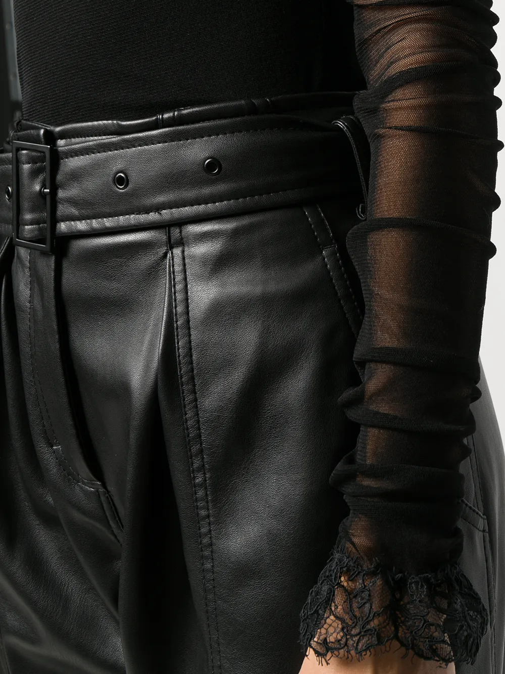 Philosophy Di Lorenzo Serafini Doorzichtige top Zwart