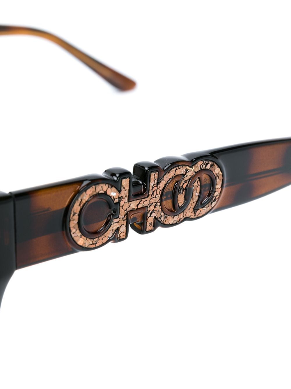 Shop Jimmy Choo Rikki Cat-eye Sunglasses In 棕色