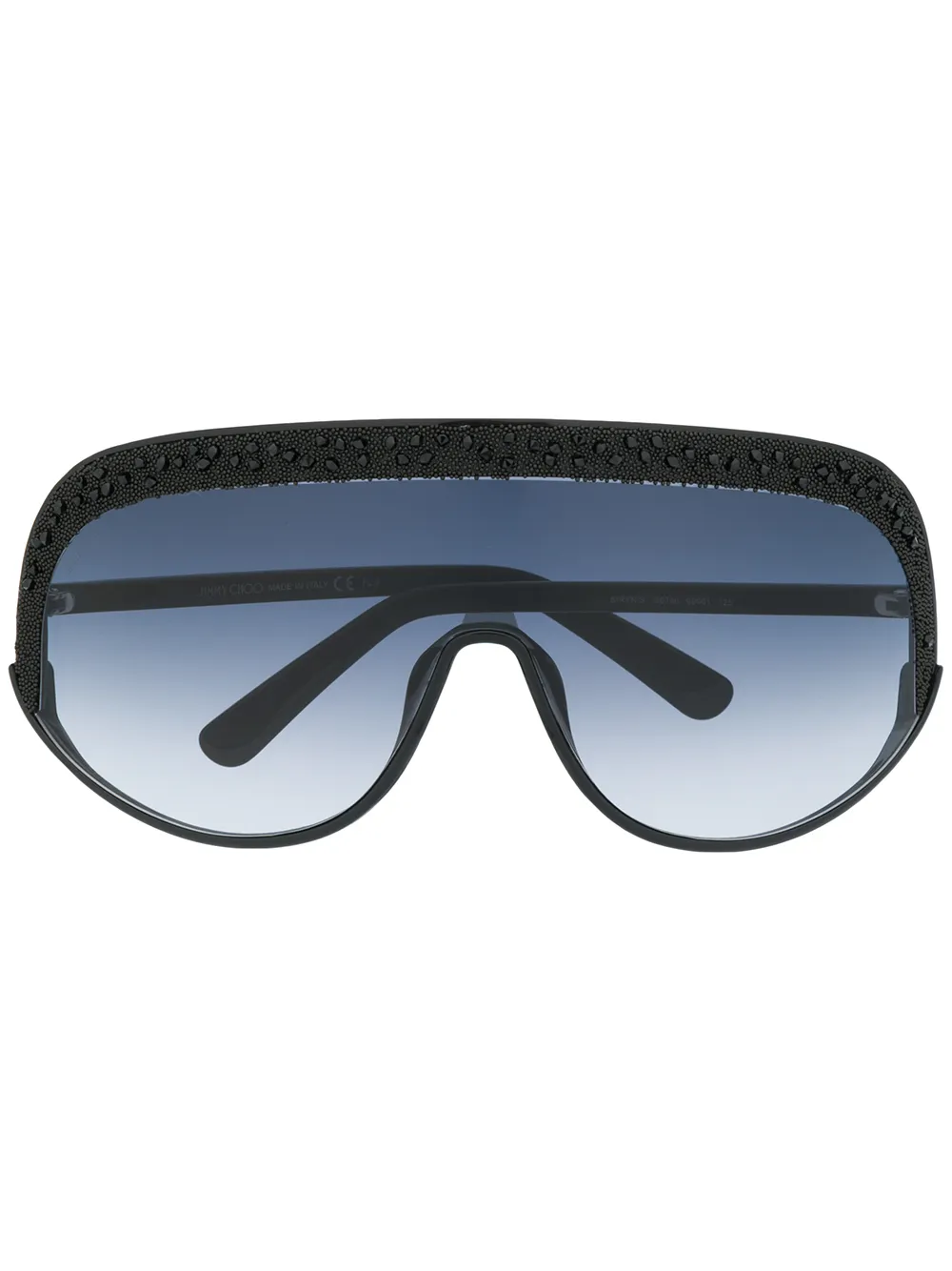 

Jimmy Choo Eyewear lentes de sol con armazón oversize - Negro