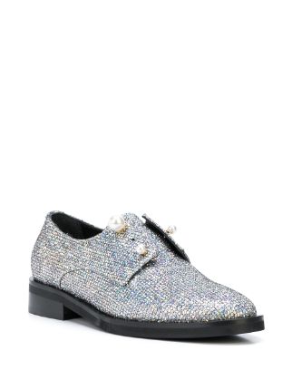 Fernanda glitter derby shoes展示图