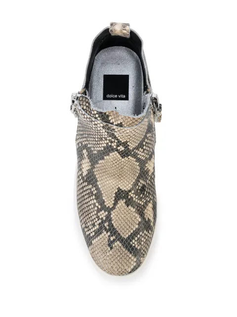 dolce vita snakeskin flats