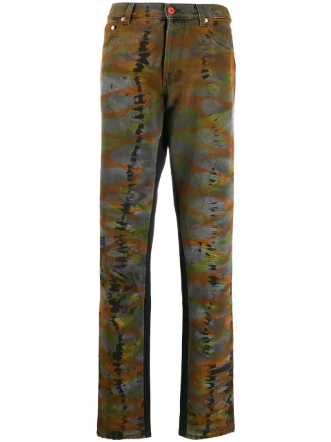 Heron Preston tie-dye straight jeans 