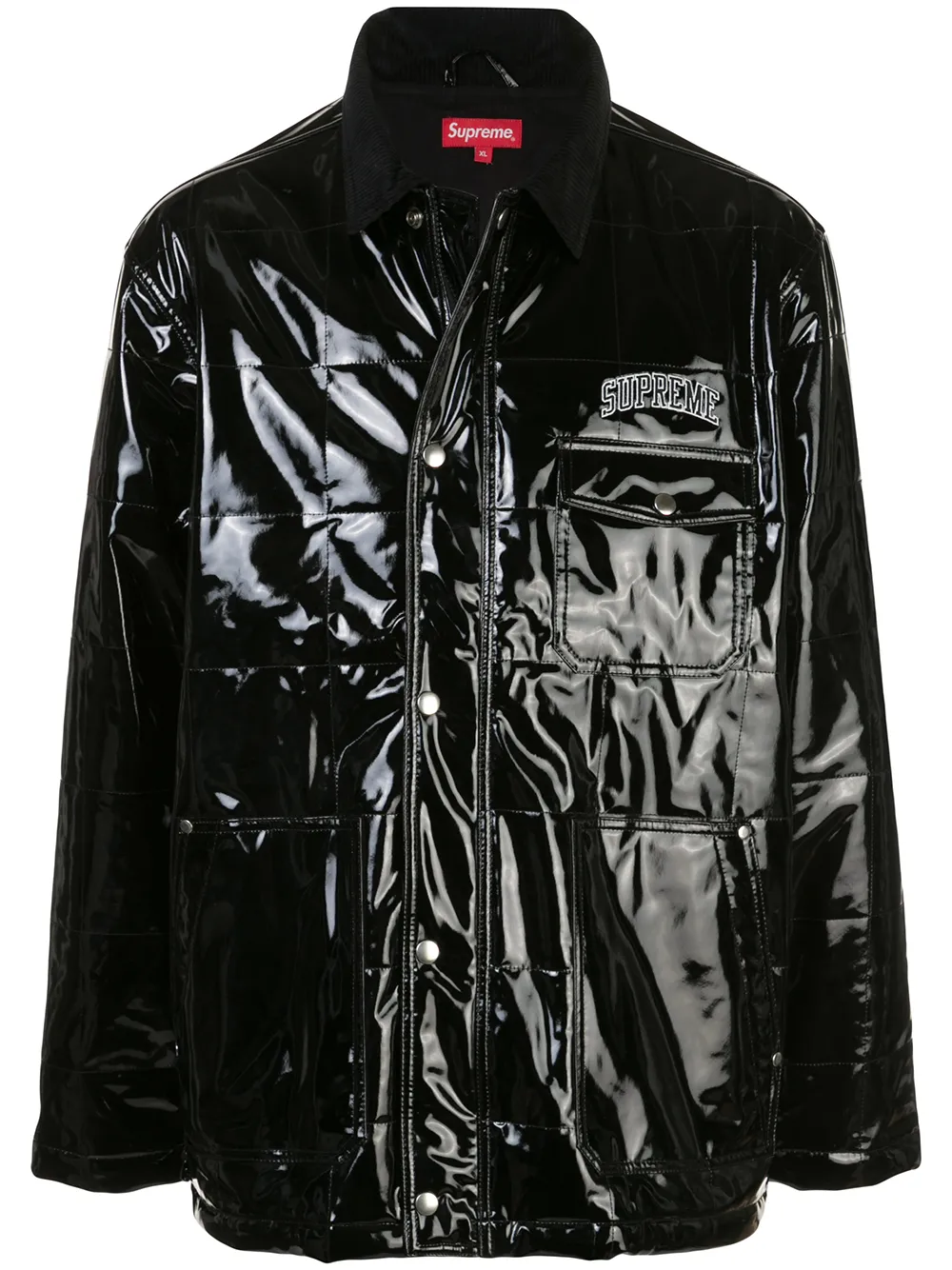 supreme patent leather jacket