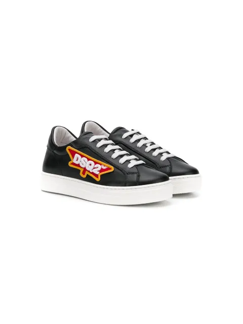 DSQUARED2 KIDS Icon patch-embellished sneakers