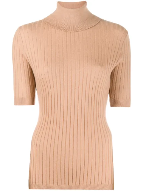 Cashmere In Love ribbed roll-neck Victoria sweater