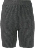 Cashmere In Love Mira knitted biker shorts - Grey