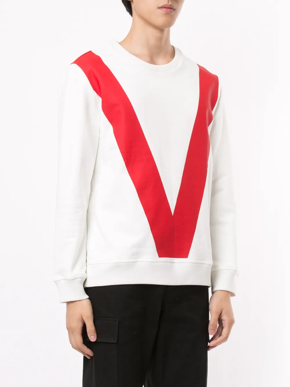 Ports V Sweater met print Wit