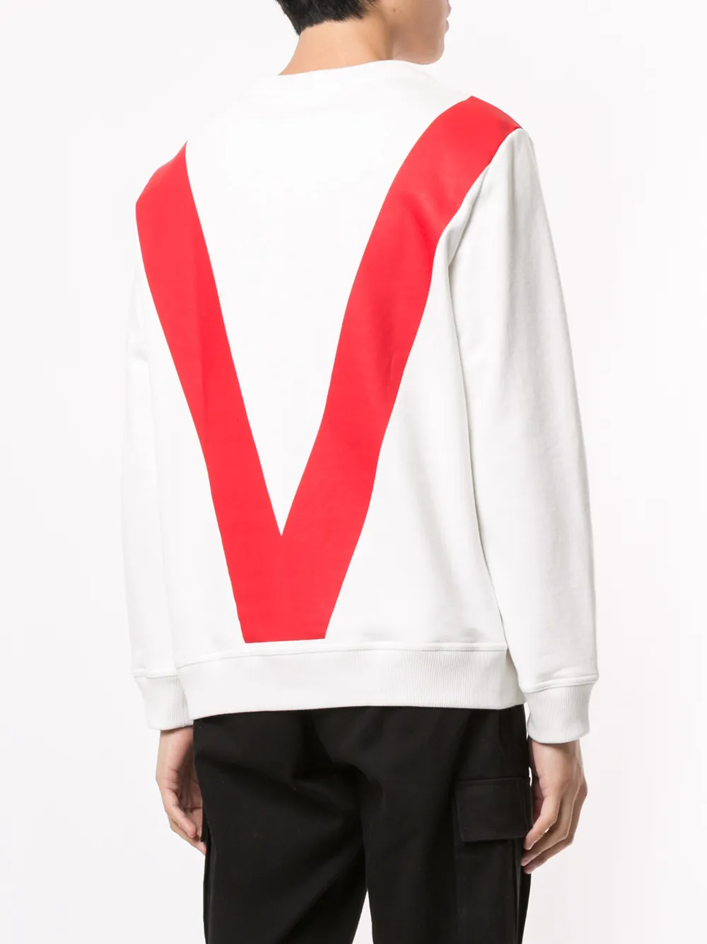 Ports V Sweater met print Wit