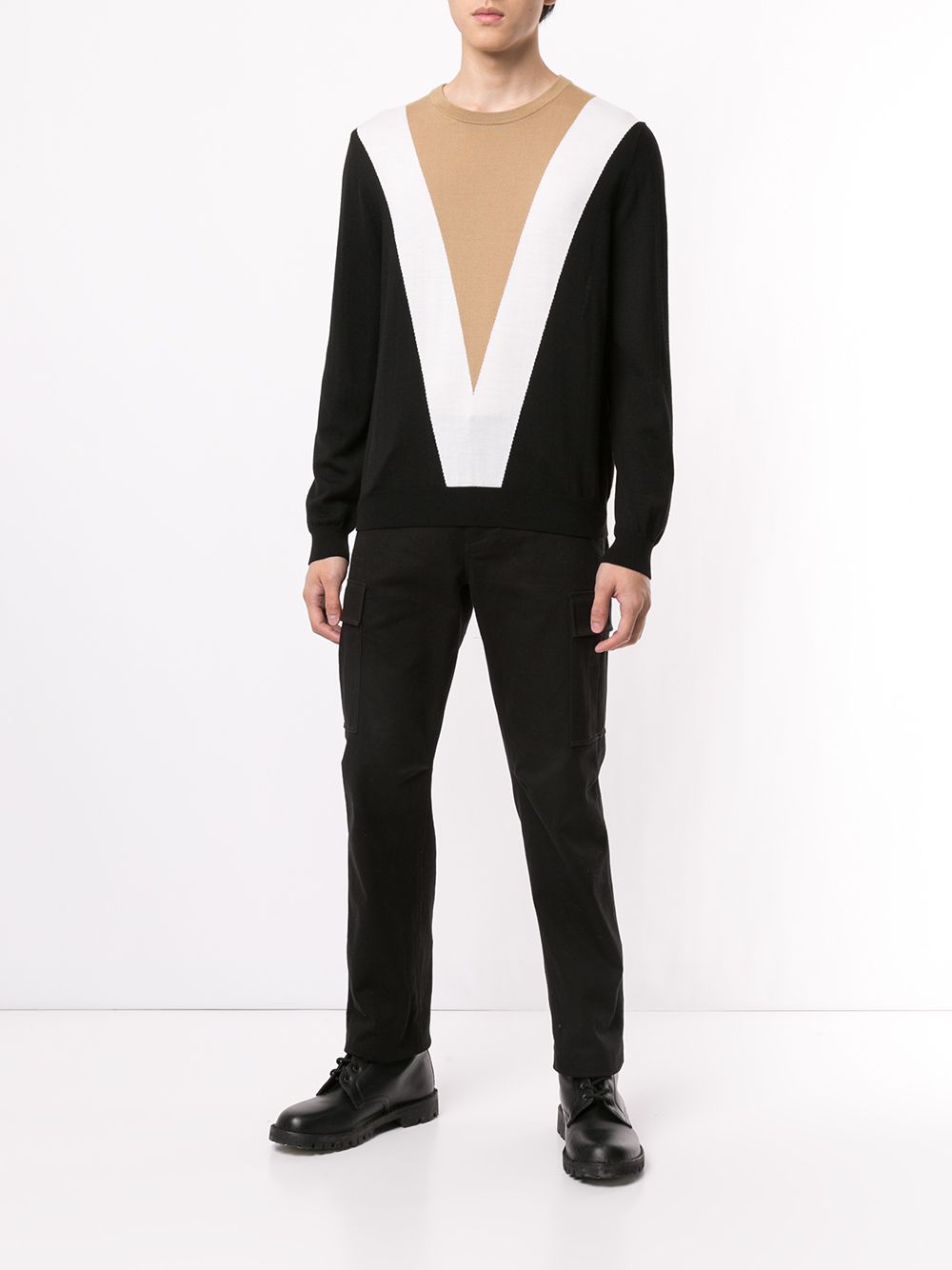 Ports V colour block sweater | Knitted Sweaters | Image 2