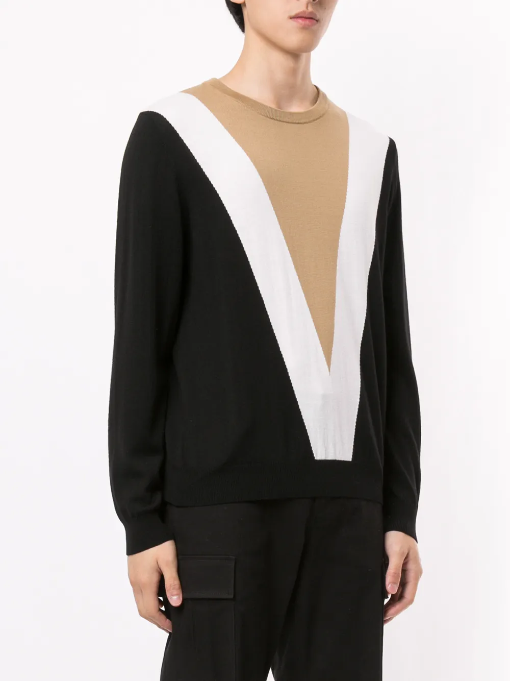 colour-block sweater