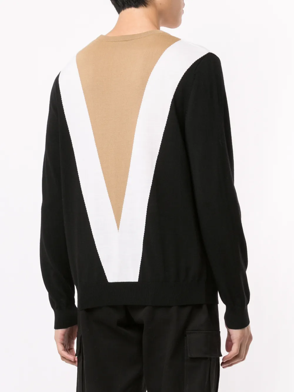 colour-block sweater