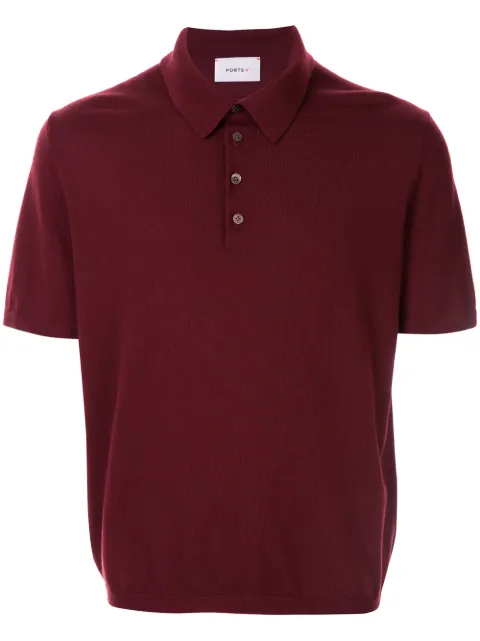 Ports V polo knit jumper