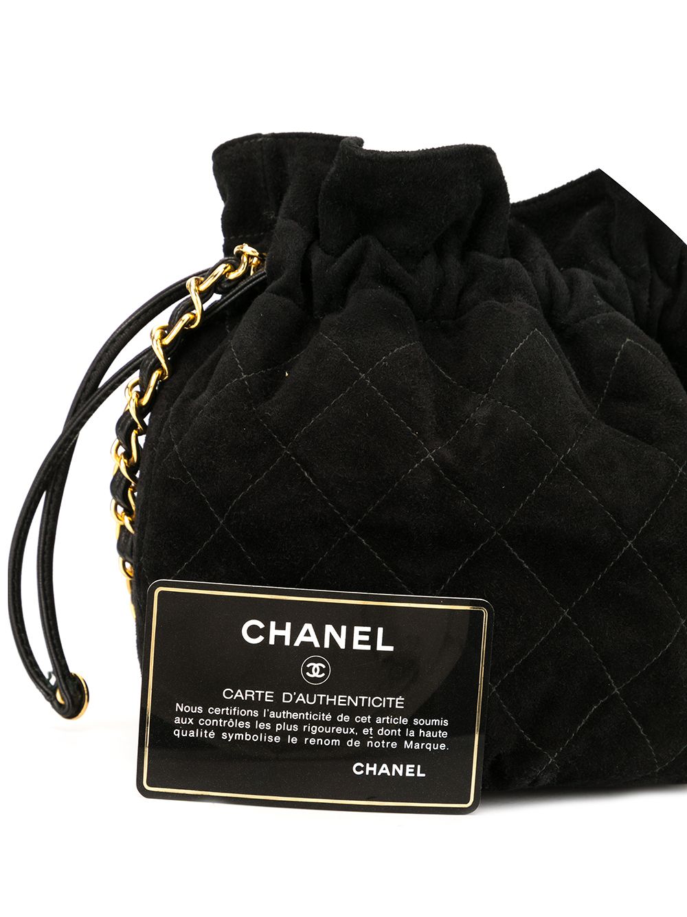 CHANEL CC Drawstring Chain Shoulder Bag Women