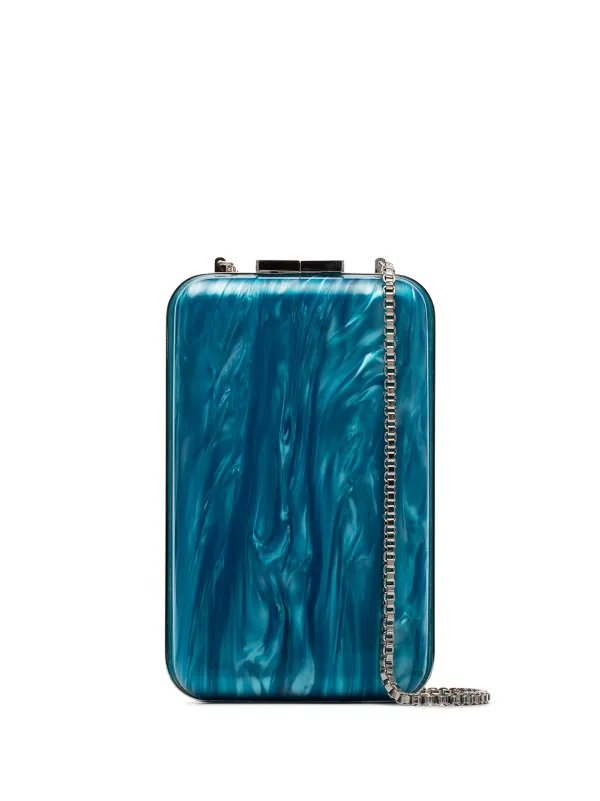 turquoise blue clutch bag