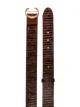 Chloé logo plaque lizard-effect belt