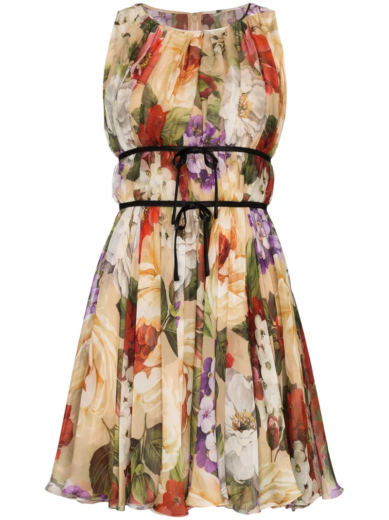 Kleid Blumen Chiffon Kleid Blumen Chiffon