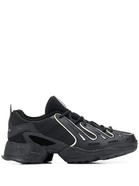 black eqt trainers