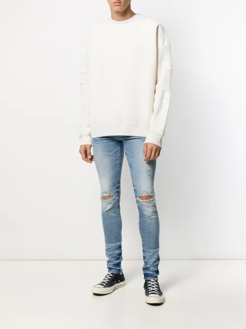 AMIRI military patch knit jumper 