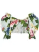 Image 1 of Dolce & Gabbana floral bandeau blouse