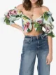 Dolce & Gabbana floral bandeau blouse