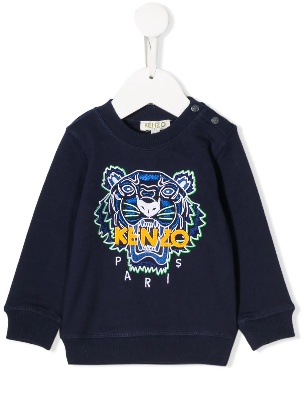 Kenzo Kids свитер с вышитым логотипом