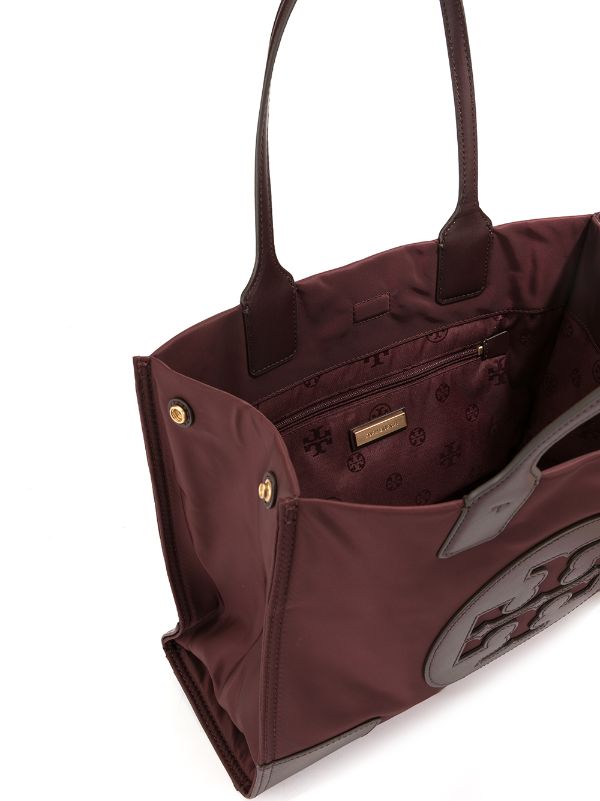 tory burch burgundy tote