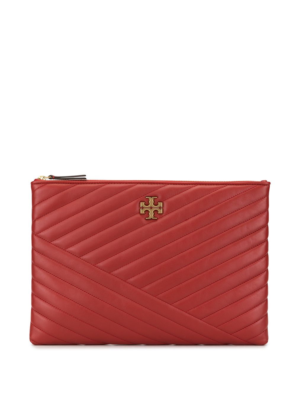 фото Tory Burch стеганый клатч Kira