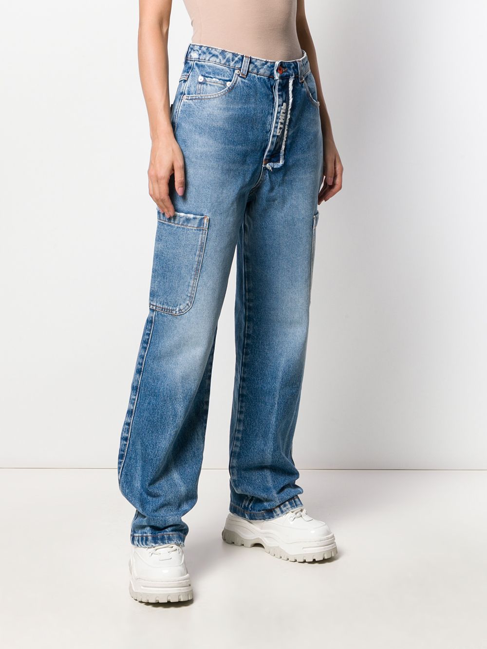 фото Heron Preston washed effect baggy jeans