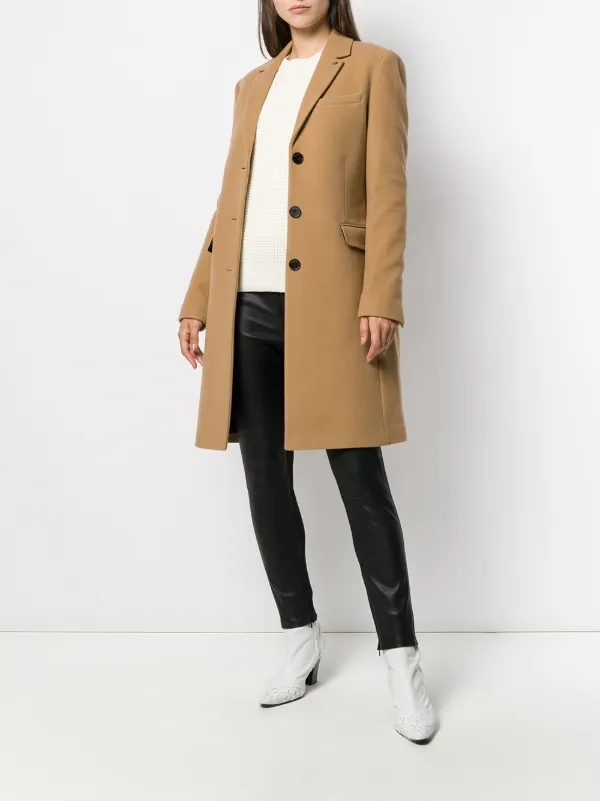 Calvin klein single breasted coat camel Outlet