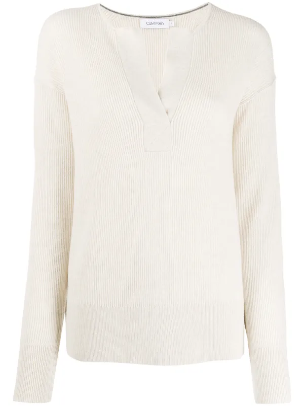 calvin klein ribbed sweater
