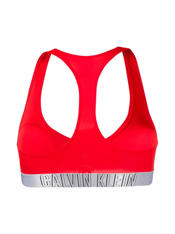 calvin klein red bikini top