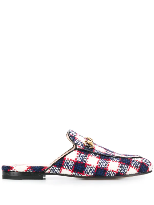 Princetown checked tweed loafers