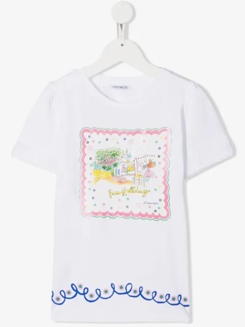 Simonetta t-shirt à imprimé graphique